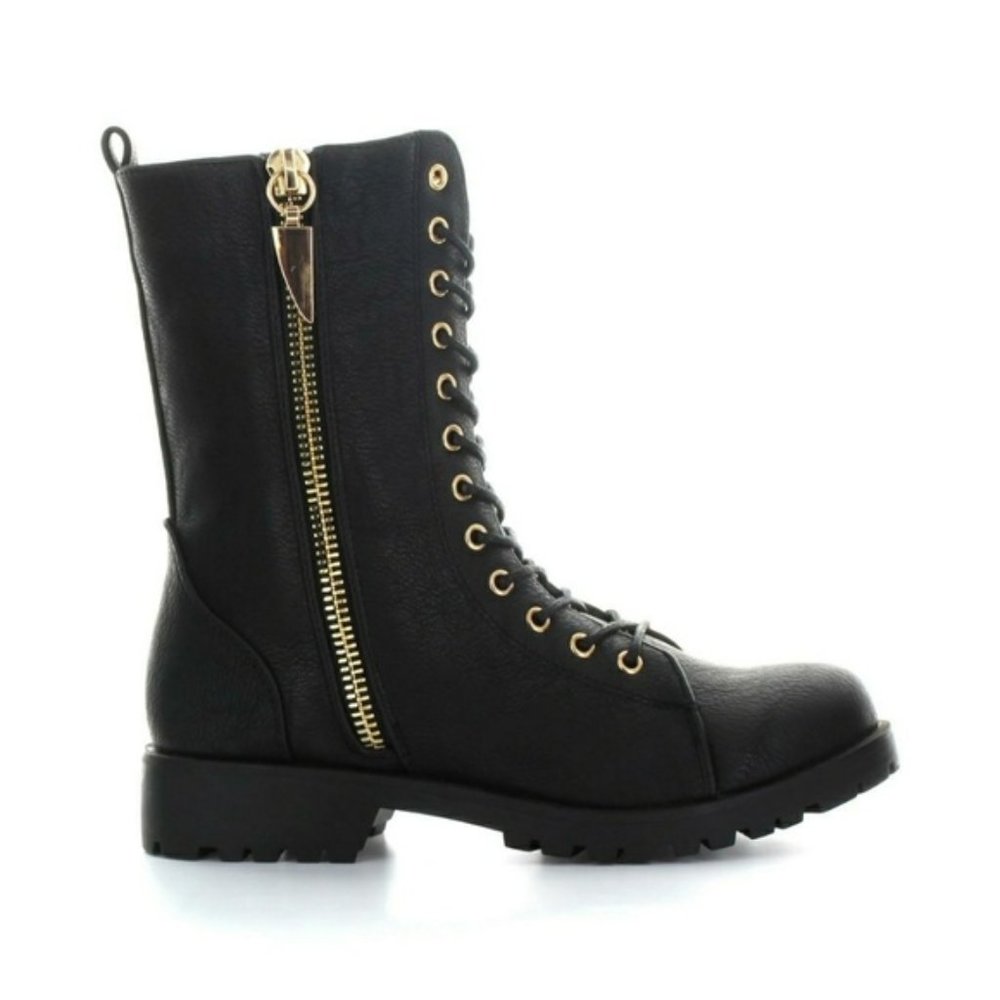 NWT Mr. Zipper Combat Boots Zip